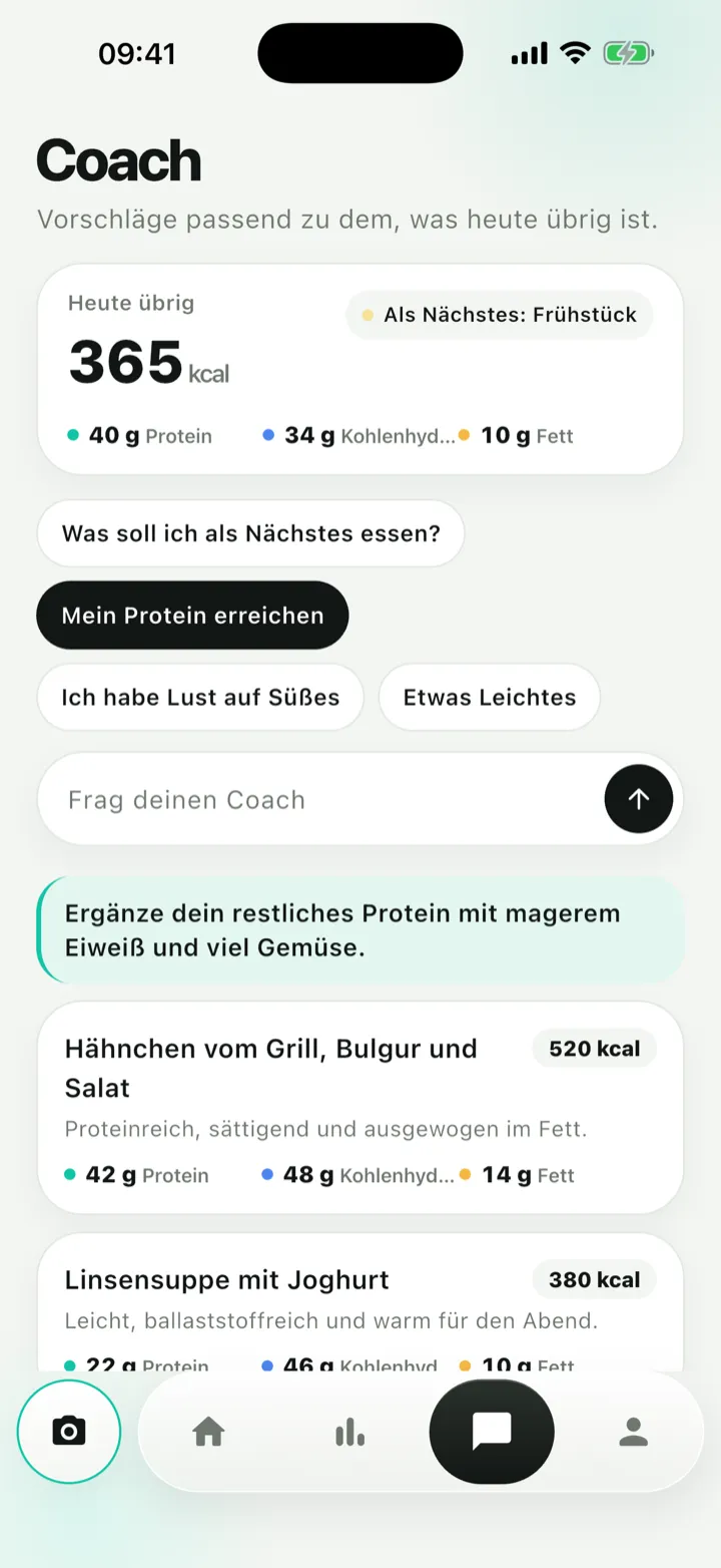 Coach-Bildschirm