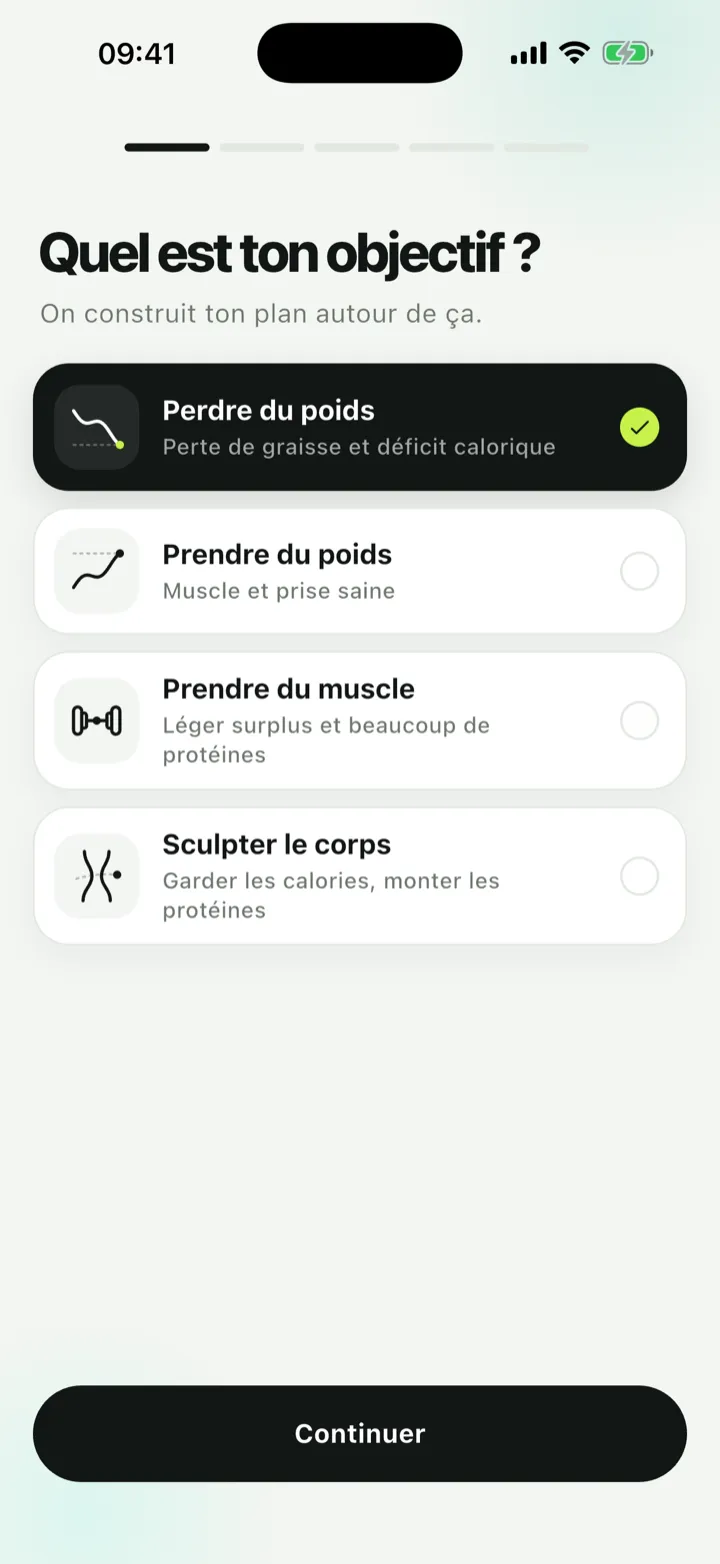 Choix de l’objectif